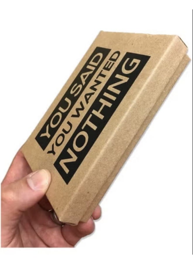 general Box of Nothing - Funny Gag Gift for People Who Want Nothing | Perfect Prank Stocking Stuffer for Birthdays, Anniversarie - Image 1